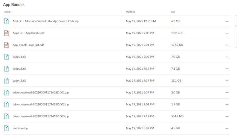 mobile app source codes