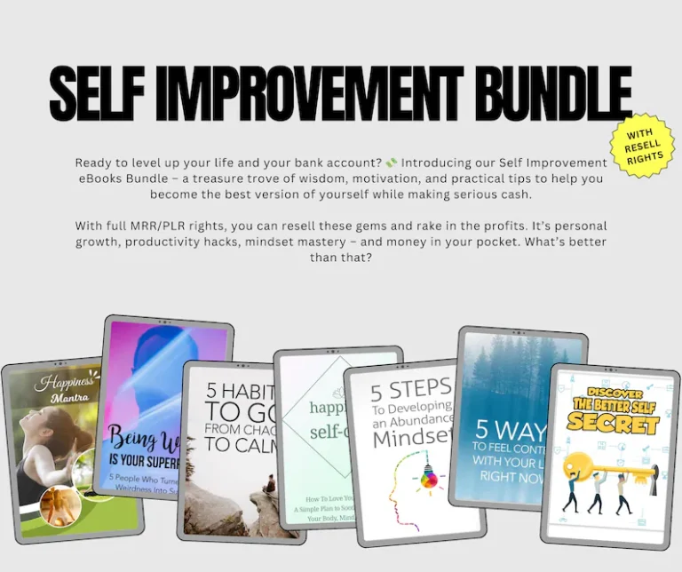 PLR EBOOKS Self Improvement Bundle3