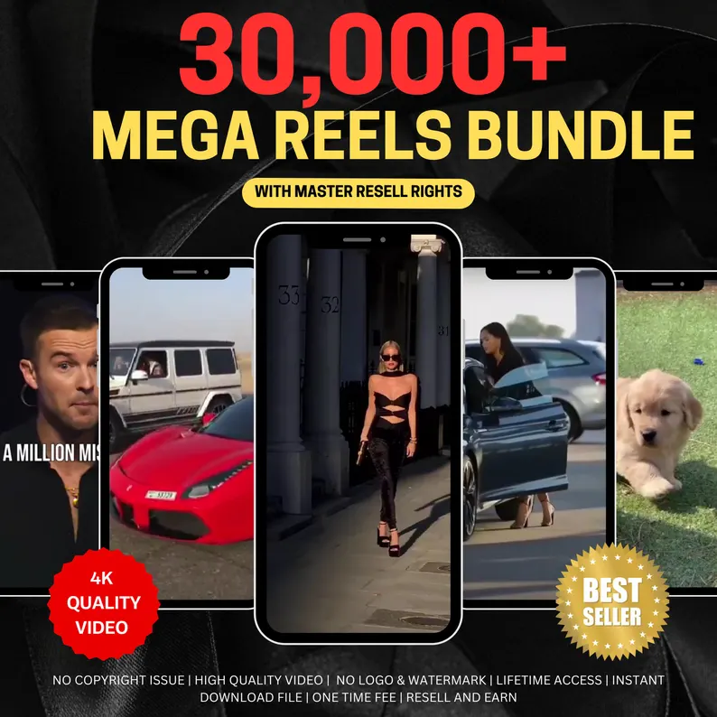 Mega Reels Bundle Faceless Reels Instagram Reels Ready To