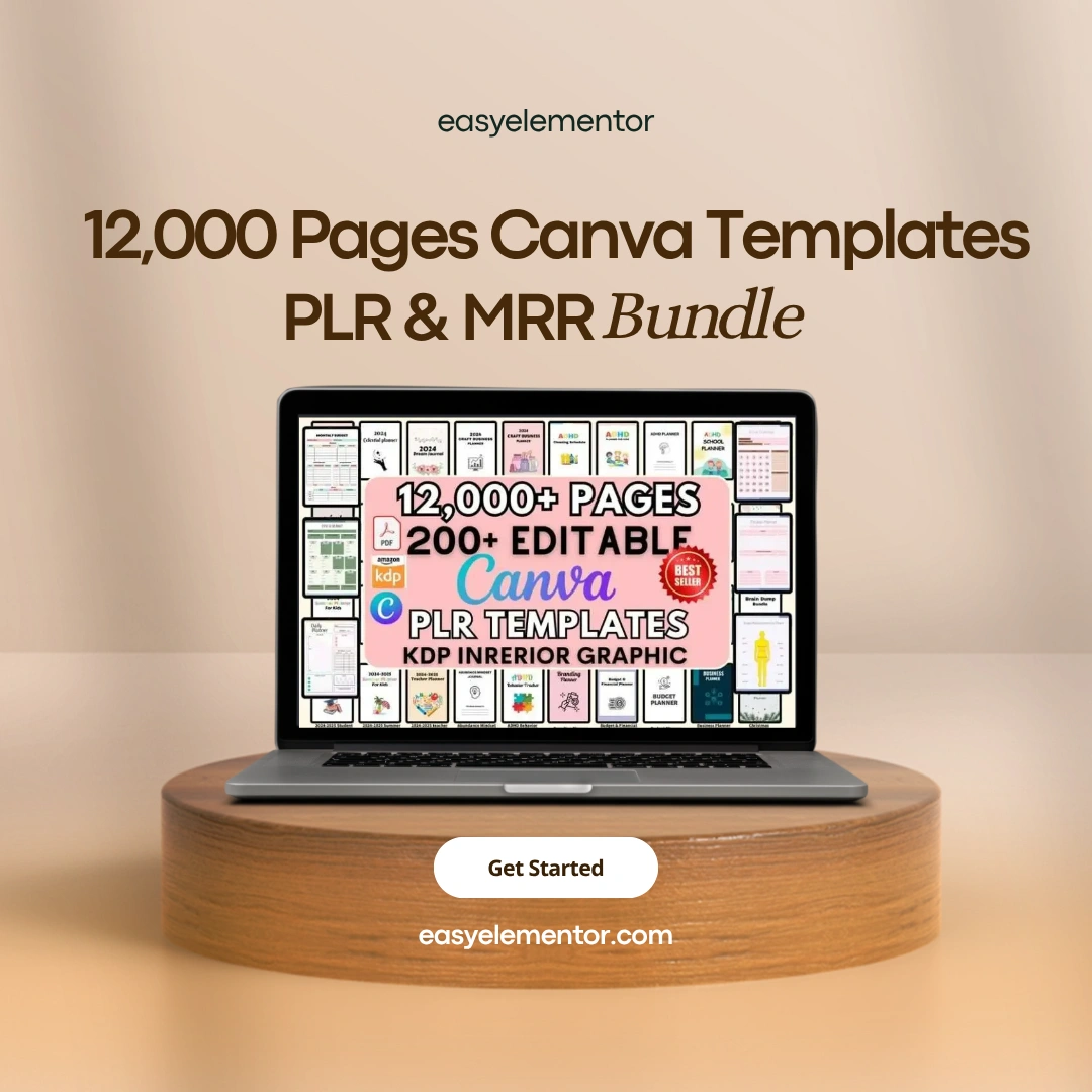 12000+ Pages Canva PLR Planner Templates with MRR Rights